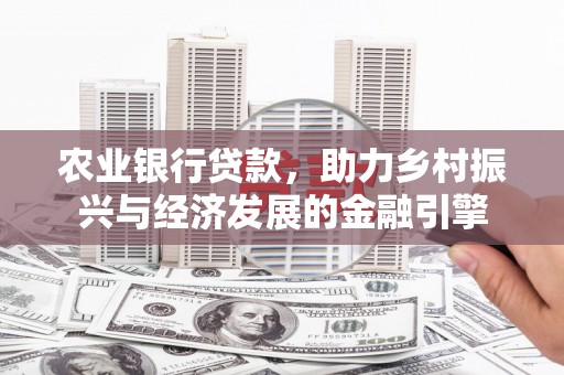 泸州农业银行贷款，助力乡村振兴与经济发展的金融引擎