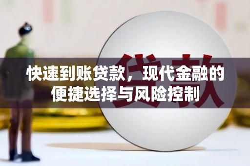 泸州快速到账贷款，现代金融的便捷选择与风险控制