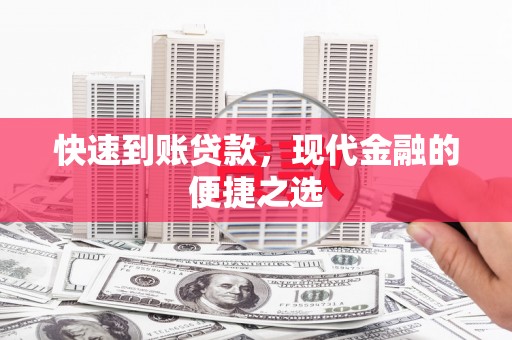 泸州快速到账贷款，现代金融的便捷之选