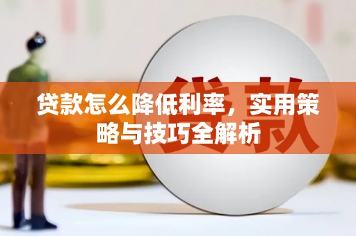 泸州贷款怎么降低利率，实用策略与技巧全解析