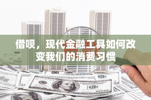 泸州借呗，现代金融工具如何改变我们的消费习惯