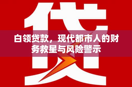 泸州白领贷款，现代都市人的财务救星与风险警示