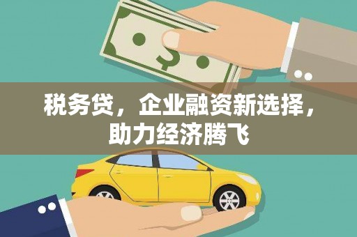 泸州税务贷，企业融资新选择，助力经济腾飞