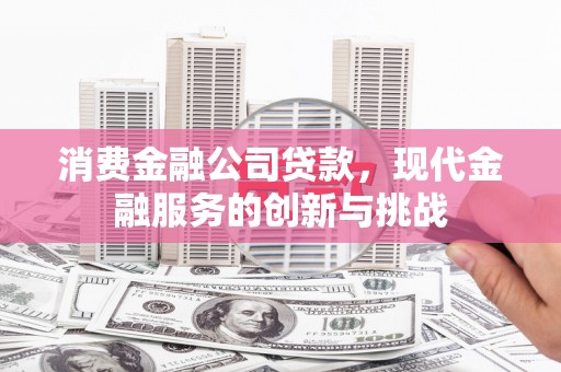 泸州消费金融公司贷款，现代金融服务的创新与挑战