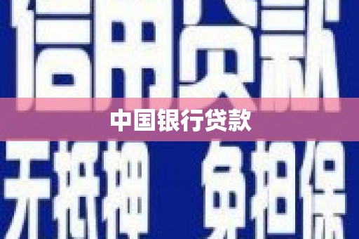 泸州中国银行贷款