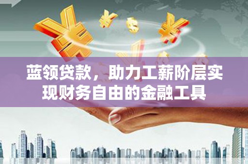 泸州蓝领贷款，助力工薪阶层实现财务自由的金融工具