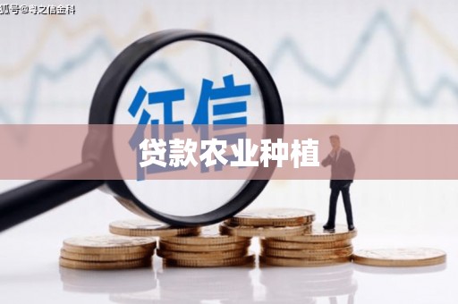 泸州贷款农业种植