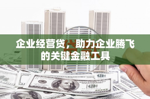 泸州企业经营贷，助力企业腾飞的关键金融工具