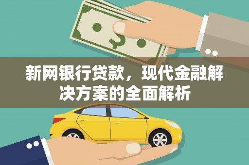 泸州新网银行贷款，现代金融解决方案的全面解析
