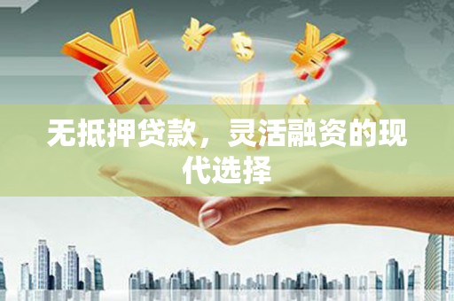 泸州无抵押贷款，灵活融资的现代选择