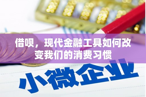 泸州借呗，现代金融工具如何改变我们的消费习惯