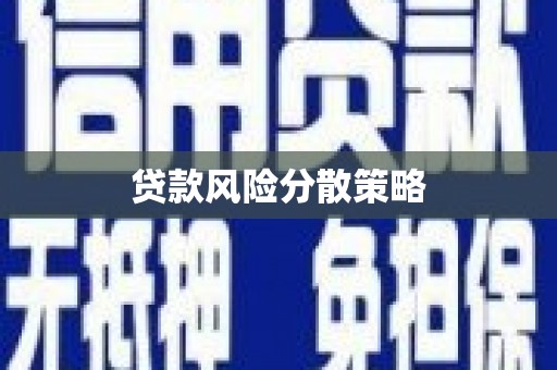 泸州贷款风险分散策略
