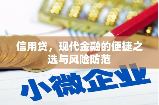 泸州信用贷，现代金融的便捷之选与风险防范