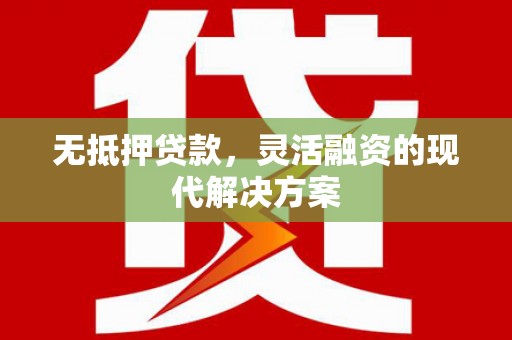 泸州无抵押贷款，灵活融资的现代解决方案