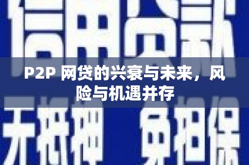 泸州P2P 网贷的兴衰与未来，风险与机遇并存