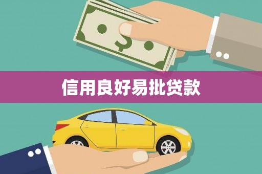 泸州信用良好易批贷款