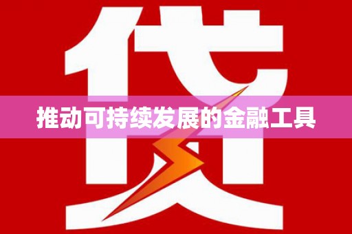 泸州推动可持续发展的金融工具